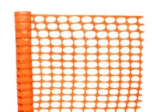 Rede de vedação de plástico laranja