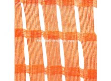 Malha de barreira de segurança de tecido laranja econômica